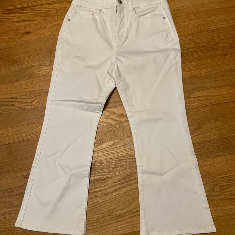Women's White Flare Jeans